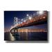 Latitude Run® Under the Bay Bridge by John Gavrilis - Wrapped Canvas Photograph Canvas in Blue/Brown/Gray | 18 H x 26 W x 0.75 D in | Wayfair