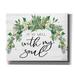 Trinx It is Well w/ My Soul 2 by Cindy Jacobs - Wrapped Canvas Textual Art 26.0 H x 34.0 W x 1.5 D in black/white in Green | 26" H x 34" W | Wayfair