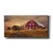 Gracie Oaks Bedford County Sunset by Lori Deiter - Wrapped Canvas Painting Metal in Brown/Gray/Red | 20 H x 40 W x 1.5 D in | Wayfair