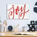 Red Barrel Studio® 'Joy In Red" By Imperfect Dust, Acrylic Glass Wall Art Plastic/Acrylic | 12 H x 16 W x 0.13 D in | Wayfair