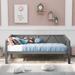 Red Barrel Studio® Twin Daybed in Gray | 35.01 H x 79.51 W x 42.31 D in | Wayfair 641495533D9E4CE4B6B76CD2C548A98D