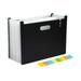 GENEMA A4 Accordion Folder Clear Index Labels Expanding Document Folder File Organizer Desk Management for Office File Cabinet