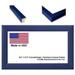 8.5 x 5.5 Inch Professional Business License Frame - Blue Wood