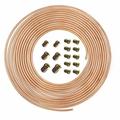 Copper Nickel Brake Line Tubing Kit 3/16 OD 25 Foot Coil Roll all Size Fittings
