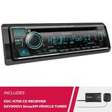 New Kenwood Excelon KDC-X705 Single DIN CD Receiver w/ Bluetooth & SiriusXM Tuner