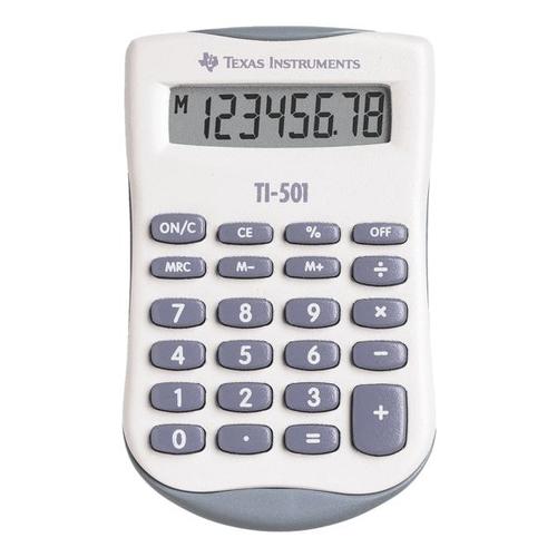 Taschenrechner »TI-501« weiß, Texas Instruments, 5.8x0.8x9.1 cm