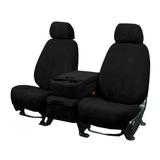 CalTrend Center 60/40 Split Bench SuperSuede Seat Covers for 2007-2010 Chevy Tahoe - CV528-01SP Black Insert with Black Trim