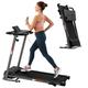 ikayaa Folding Treadmill for Home with Desk - 2.5HP Compact Electric Treadmill for Running and Walking Foldable Portable Running Machine for Small Spaces Workout 265LBS Weight Capacity