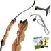 Keshes Takedown Hunting Recurve Bow and Arrow - 62 Archery Bow for Teens and Adults 15-60lb Draw Weight - Right and Left Handed Archery Set Bowstring Arrow Rest Stringer Tool Sight