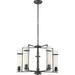 60/6385-Nuvo Lighting-Donzi-Five Light Chandelier-25 Inches Wide by 17.38 Inches High