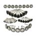 Anself 45-Pieces Stainless Steel Wire Brush Wheel Set 1/8 Shank Wire Brush 10/15/25mm Diameter Brush Wheel for Polishing Grinding