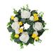 Christmas Wreath Hook Summer Decoration Green Party Inch Wreath 16.5 Chrysanthemum And Spring Wreath Ball Artificial Flower White Decoration Rose Wreath Large Wreath Frame