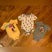 Disney One Pieces | Disney Baby Mickey Mouse Onesie Lot 3 New One-Piece Bodysuits Infant 12 Months | Color: Gray/Yellow | Size: 12mb