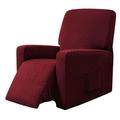 Elastic Reclining Couch Slip Cover Armchair Recliner Slipcover Dirt- Red