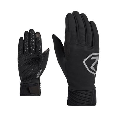 Multisporthandschuhe ZIENER "IRONIKUS GTX INF Touch", Herren, Gr. 7, schwarz, Kunstfaser, Handschuhe