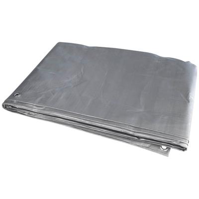 Schutzplane WINDHAGER "GEOTEX", silber (grün, silberfarben), B:500cm L:600cm, High-Density Polyethylen (HDPE), Planen, LxB: 6x5 m, zur Abdeckung von Anhängern oder Gartenmöbeln Image