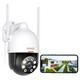 DEKCO 3K/5MP Security Camera Outdoor with Motion Detection, WiFi CCTV Camera with 360° Pan-Tilt View, Color Night Vision, Sound-Light Alarm, 2-Way Audio, IP66 Waterproof (5MP-1)