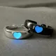 Bague de couple plonger oyante pour femmes et hommes coeur Shoous amour ouvert bleu rose