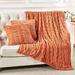 Willa Arlo™ Interiors Jacia Faux Fur Throw 3 Piece Set Faux Fur in Orange/Brown | 60 W in | Wayfair 8083A7E51FBC468397AF66CB93566B25