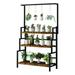 Fichiouy 3-Tier Hanging Plant Stand Stepped Planter Display Shelves Clothes Organizer Rack for Balcony