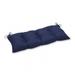 Pillow Perfect 601007 Outdoor & Indoor Rave Indigo Swing & Bench Cushion Blue