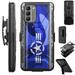 Compatible with Nokia G400 Hybrid Luxguard Holster Phone Case Cover (Air Force Star)