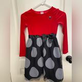 Disney Dresses | Disney Minnie Mouse Girls Dress (Size 7) | Color: Black/Red | Size: 7g