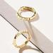 Anthropologie Jewelry | Anthropologie Iris Reversible Huggie Hoop Earrings | Color: Gold/Yellow | Size: Os