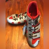 Adidas Shoes | Adidas Cycling Men's Shoes Size 8 Road Cleats 3 Hole Silver/Red New With Tags | Color: Red/Silver | Size: 8