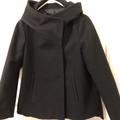 Zara Jackets & Coats | Black Wool Hooded Zara Jacket | Color: Black | Size: M