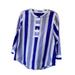 J. Crew Tops | J. Crew Top - Size Xs Blue & White Striped Blouse With Sleeves | Color: Blue/White | Size: Xs