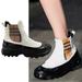 Burberry Shoes | New Burberry Smooth Vinyl Chelsea Boots Vintage Check White Size 40 | Color: White | Size: 10