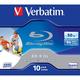 Verbatim 43736 BD-R DL 50GB 6x Printable - 10 Pack Jewel Case