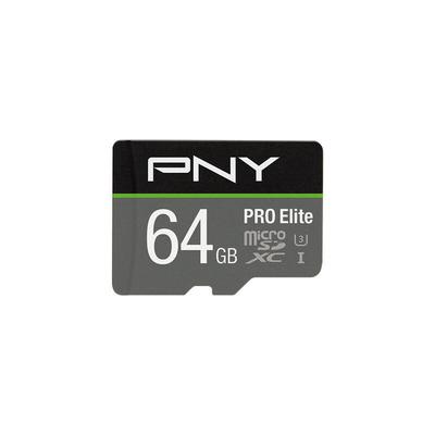 PNY - sd MicroSD xc Card 64GB Pro Elite R100MB/s W60MB/s reta (P-SDU64GV31100PRO-GE)