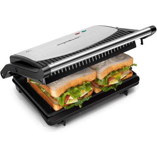 Aigostar – Kontaktgrill für Sandwiches, Steak und als Panini Grill, 180 Grad Aufklappbar,