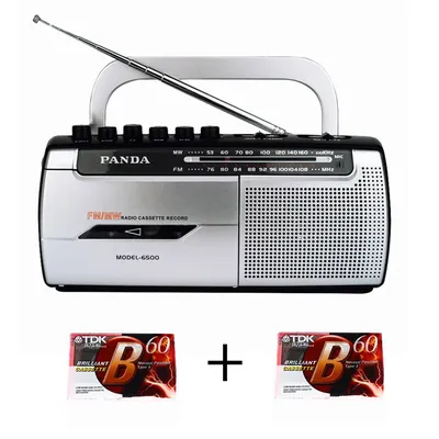 Lecteur à Cassette Portable enregistreur à bande baladeur haut-parleur de musique FM MW Radio pour