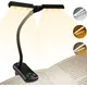 Lampe de lecture portable aste par USB mini lampe de bureau à clipser 3 couleurs 8 luminosités