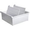 HAN Karteikasten DIN A4 für 1300 Karteikarten grau, 32.5x14x34.7 cm