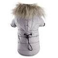 Warm Pet Dog Coat Cotton-padded Jackets Soft Puppy Hoodie with Hat Winter Supplies New