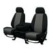 CalTrend Rear 40/60 Split Back & Solid Cushion NeoPrene Seat Covers for 2000-2001 Nissan Altima - NS327-03PP Charcoal Insert with Black Trim