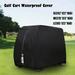 YOHOME 4 Passenger Golf Cart Cover Waterproof Zipped Storage For Yamaha E Z