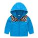 Floleo Girls Kids Outfits Children s Baby Boys Girls Leopard-print Jacket Fleece Hooded Zipper Jacket