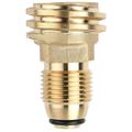 Propane Tank Adapter Converts POL to QCC1 Brass Propane Hose Adapter Universal Fit for BBQ Camp Stove Propane Heater Propane Refill Adapter Fit for All 1LB Propane BBQ Cylinders