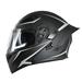 Dcenta Motorcycle Helmet Unisex Adult Cool Rider Equipment Four Seasons New Street Touring Motorbike Helmet Dual Visor Flip up Full Face Helmet with BT Space L Style1