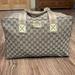 Gucci Bags | A8- % Authentic Gucci Duffel Bag | Color: Brown/Gold | Size: 15.5”L 10.5”H 9.5”W