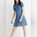 Madewell Dresses | Madewell Denim Waisted Shirtdress In Penview Wash | Color: Blue | Size: S