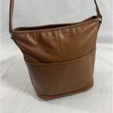 Coach Bags | Genuine Vintage Coach Tan Brown Leather Bucket Shoulder Bag Cross Body | Color: Brown/Gold | Size: Medium