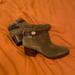 Coach Shoes | Coach Patricia Booties Olive Green Suede | Color: Green | Size: 6.5