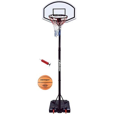 Basketballständer HORNET BY HUDORA "Hornet 260", schwarz (schwarz, weiß), Ballsportkörbe, KinderH:305cm, mobil, höhenver