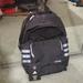 Adidas Bags | Adidas Classic 3s 4 Backpack, Black/Snowglobe Holographic, Adult Bag One Size | Color: Black/Silver | Size: Os